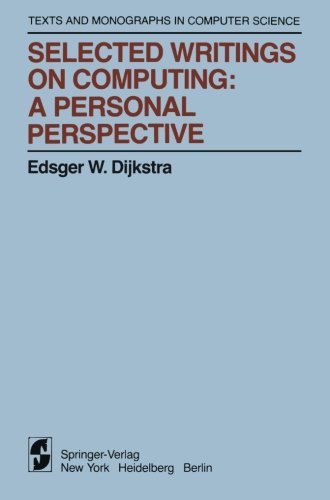 Cover of Selected Writings on Computing: A personal Perspective (Monographs in Computer Science)