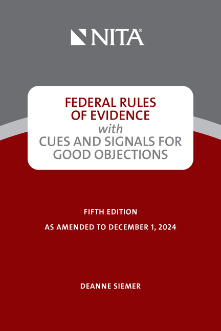 Cover of Federal Rules of Evidence with Cues and Signals for Good Objections