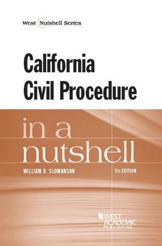 Cover of California Civil Procedure in a Nutshell