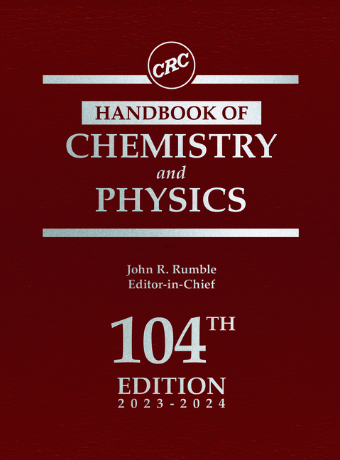 Cover of CRC Handbook of Chemistry and Physics