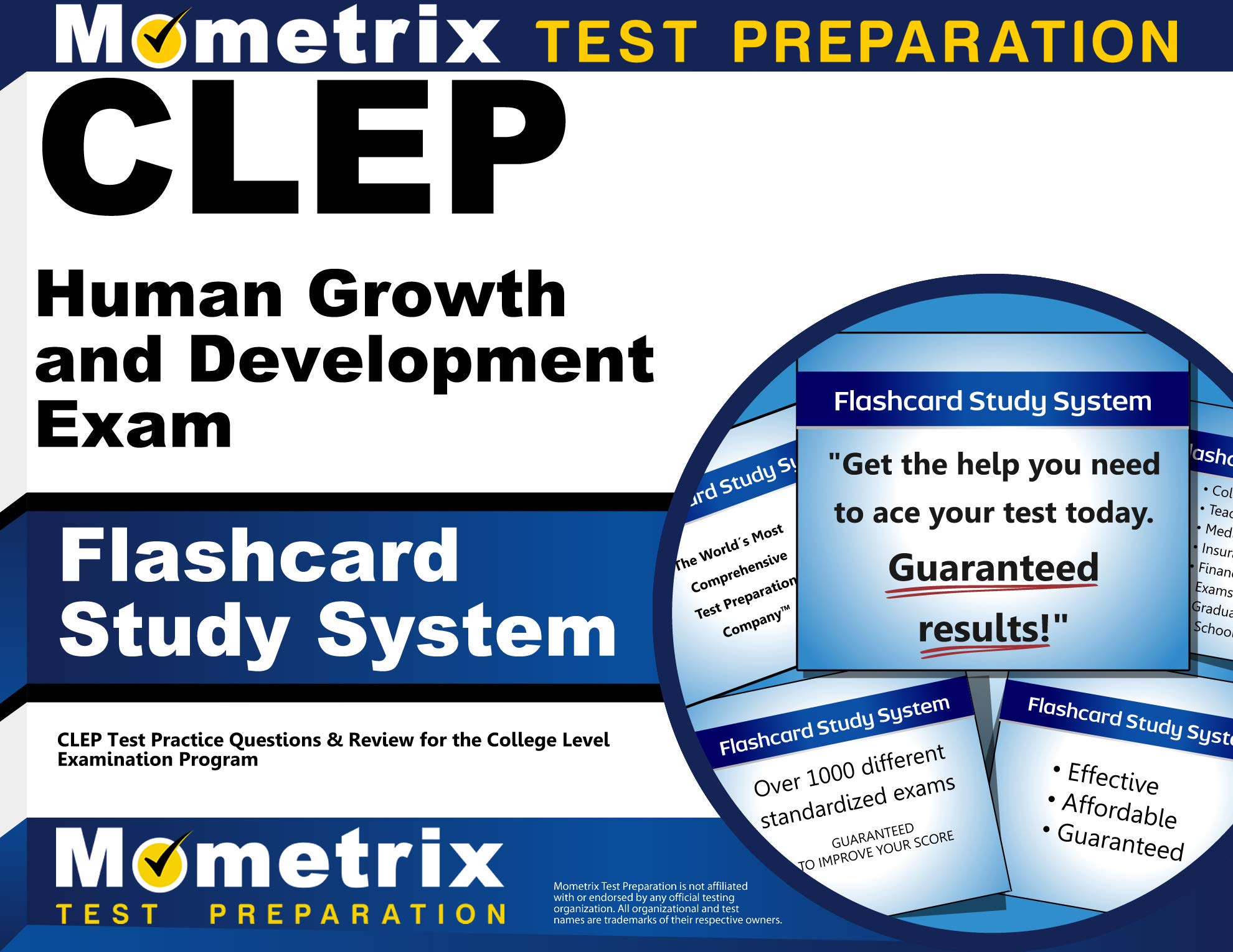 Cover of CLEP Human Growth and Development Exam Flashcard Study System: CLEP Test Practice Questions & Review for the College Level Examination Program (Cards)