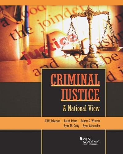 Cover of Criminal Justice: A National View (Higher Education Coursebook)