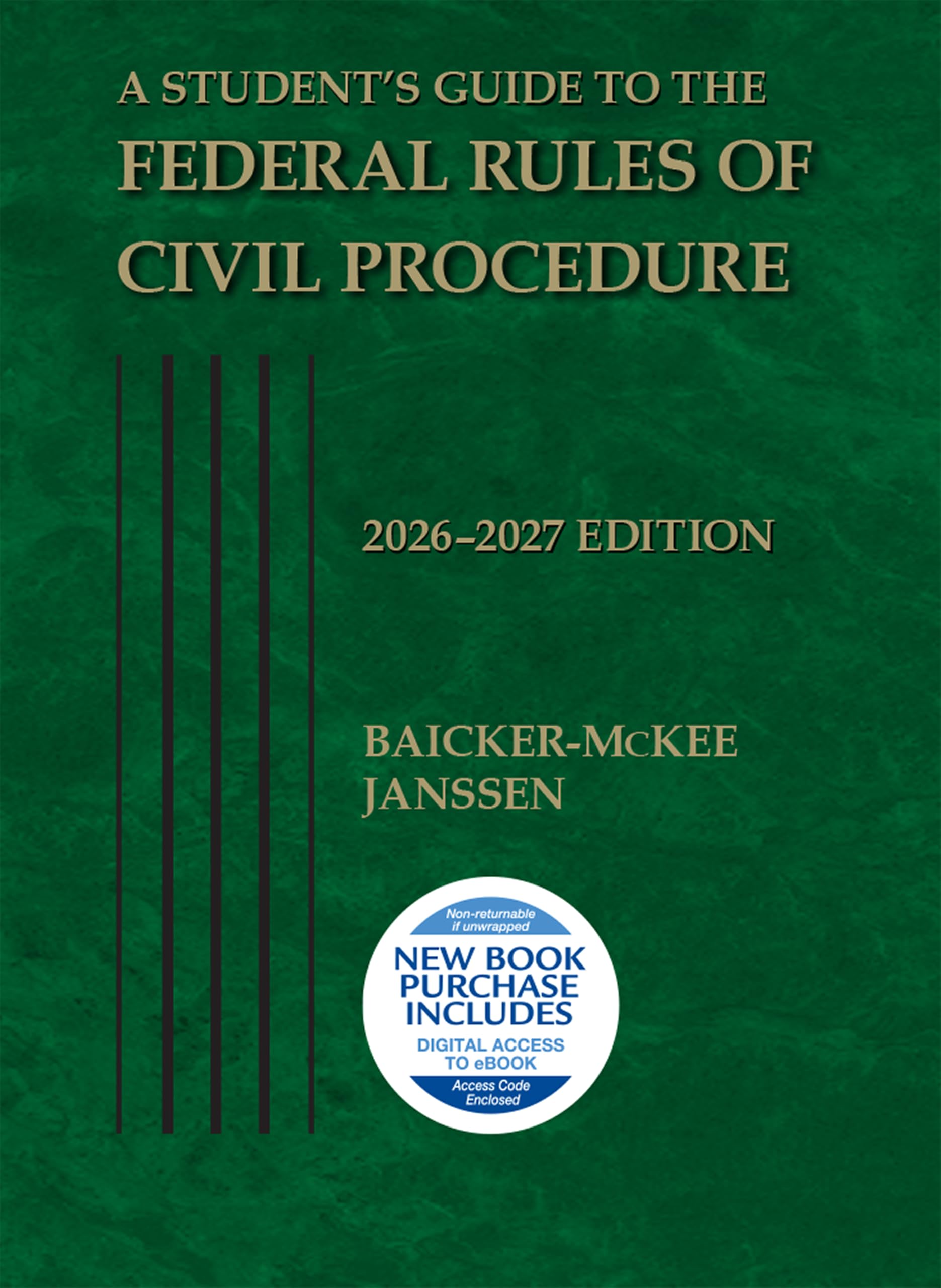 Cover of A Student's Guide to the Federal Rules of Civil Procedure, 2026-2027 (Selected Statutes)