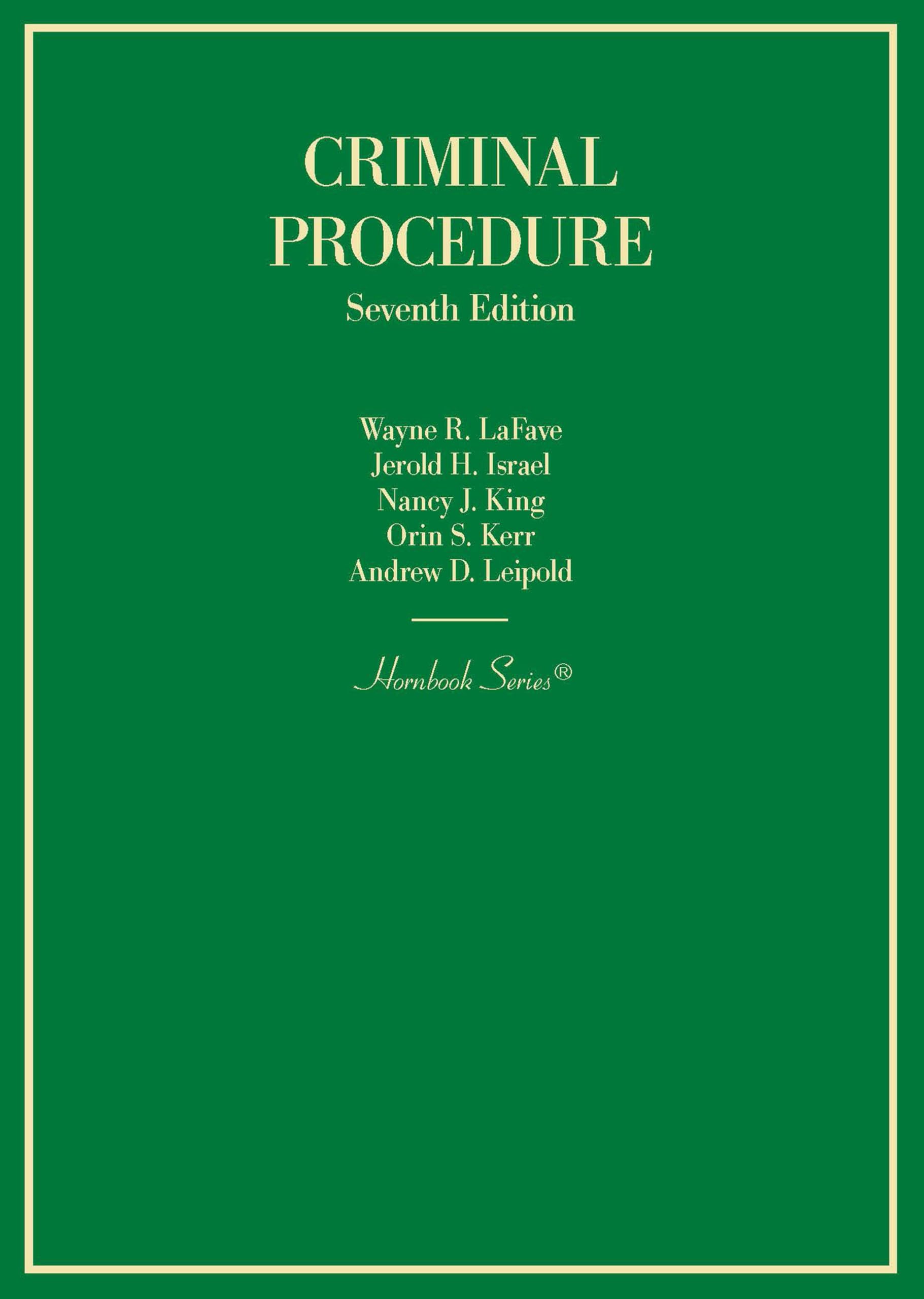 Cover of Criminal Procedure (Hornbooks)