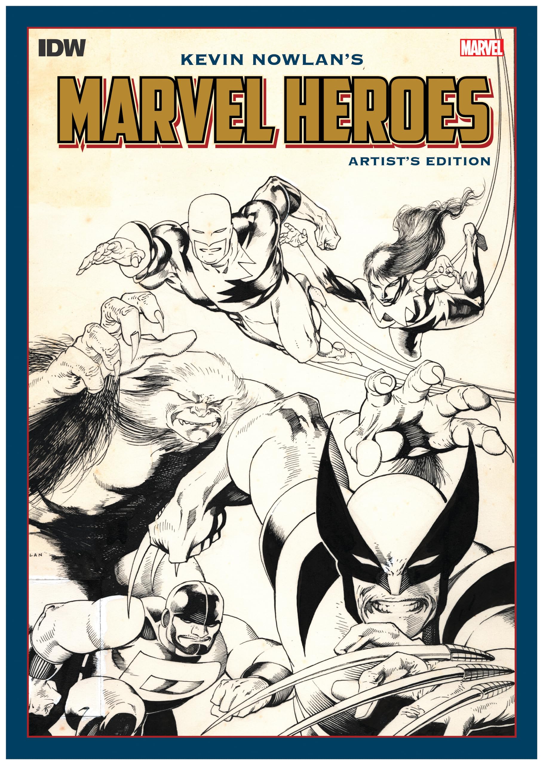 Cover of Kevin Nowlan's Marvel Heroes Artist's Edition