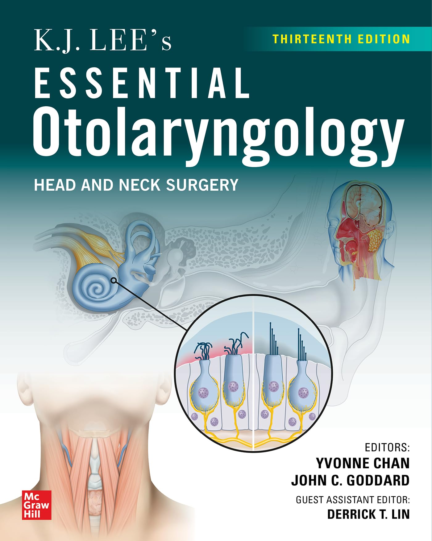 Cover of K.J. Lee's Essential Otolaryngology: Head and Neck Surgery, Thirteenth Edition