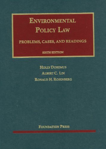 Cover of Environmental Policy Law: Problems, Cases, and Readings