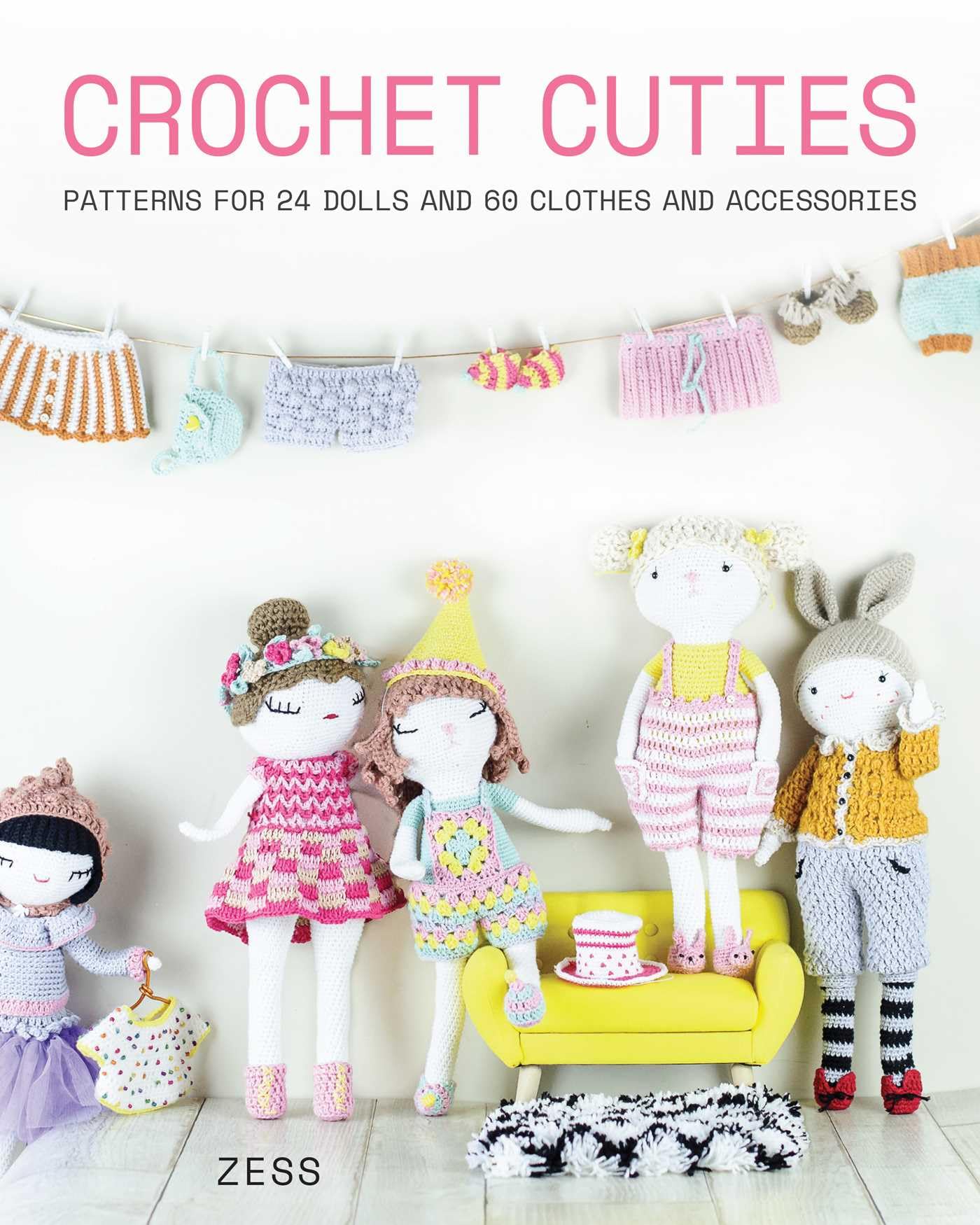 Cover of Crochet Cuties: Patterns for 24 Dolls and 60 Clothes and Accessories