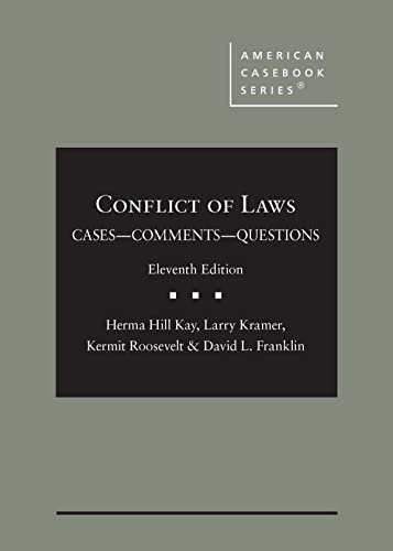 Cover of Conflict of Laws, Cases, Comments, and Questions (American Casebook Series)