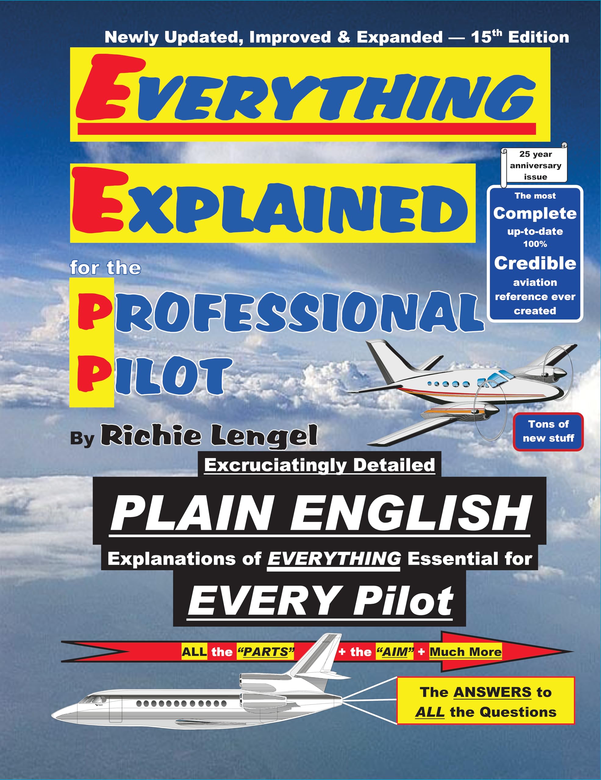 Cover of Everything Explained For The Professional Pilot 15th Edition