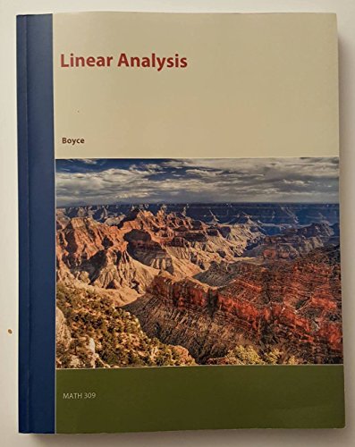 Cover of Linear Analysis: Elementary Differential Equations and Boundary Value Problems, 10th edition