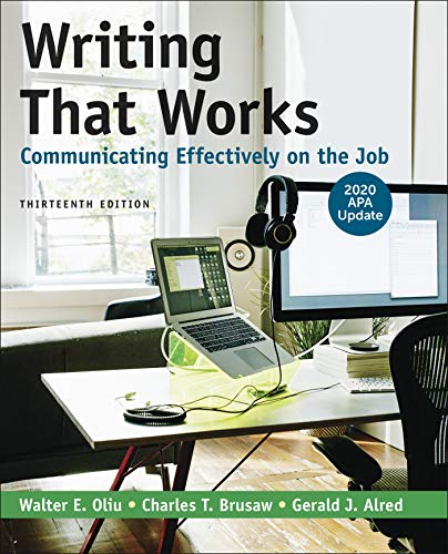 Cover of Writing That Works: Communicating Effectively on the Job with 2020 APA Update