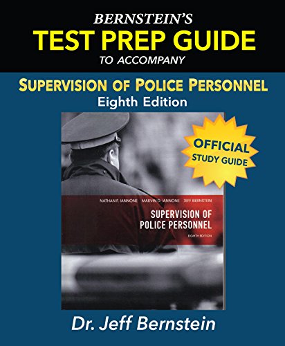 Cover of Supervision of Police Personnel Study Guide (8th Edition)