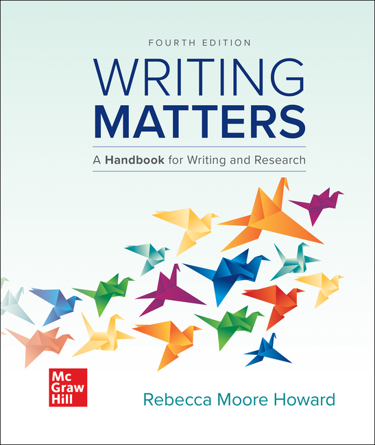 Cover of Writing Matters: A Handbook for Writing and Research (Comprehensive Edition with Exercises)