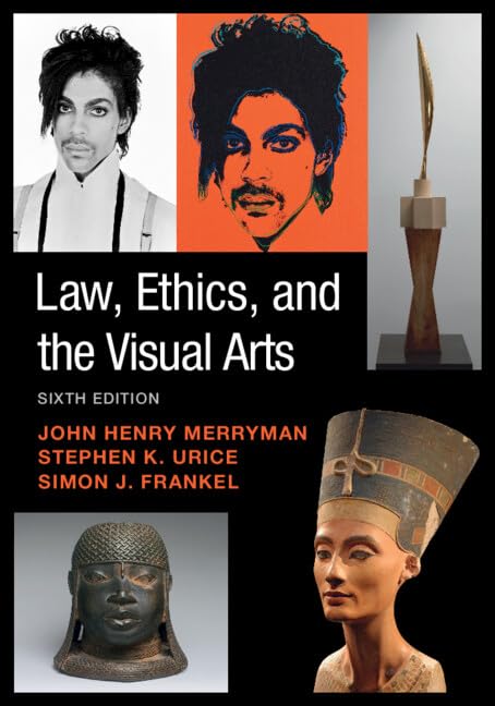 Cover of Law, Ethics, and the Visual Arts