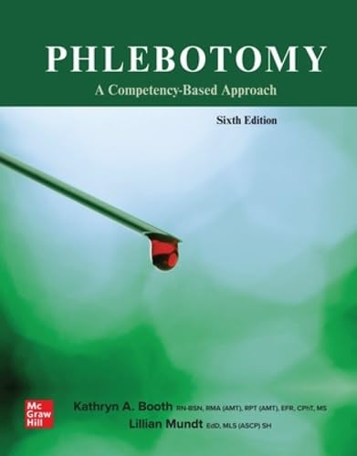 Cover of Phlebotomy: A Competency Based Approach