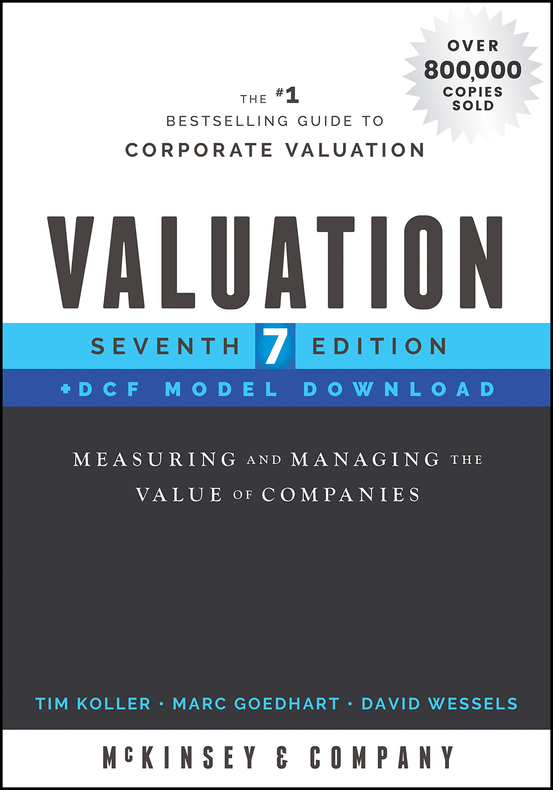 Cover of Valuation: Measuring and Managing the Value of Companies, Book + DCF Model Download (Wiley Finance)