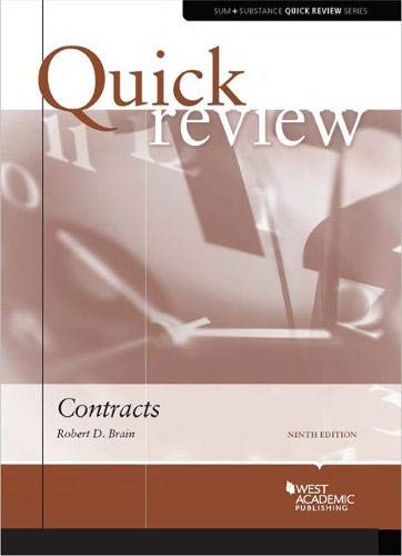 Cover of Quick Review of Contracts
