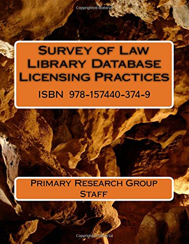 Cover of Survey of Law Library Database Licensing Practices