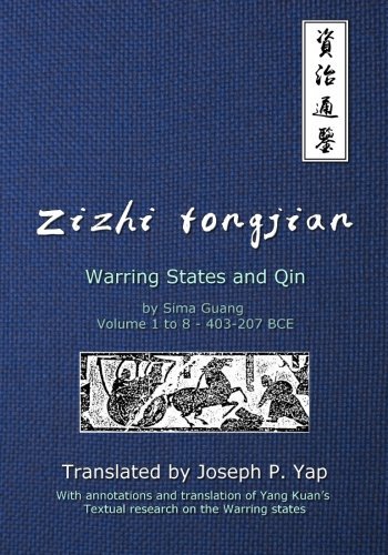 Cover of Zizhi tongjian: Warring States and Qin Volume 1 to 8