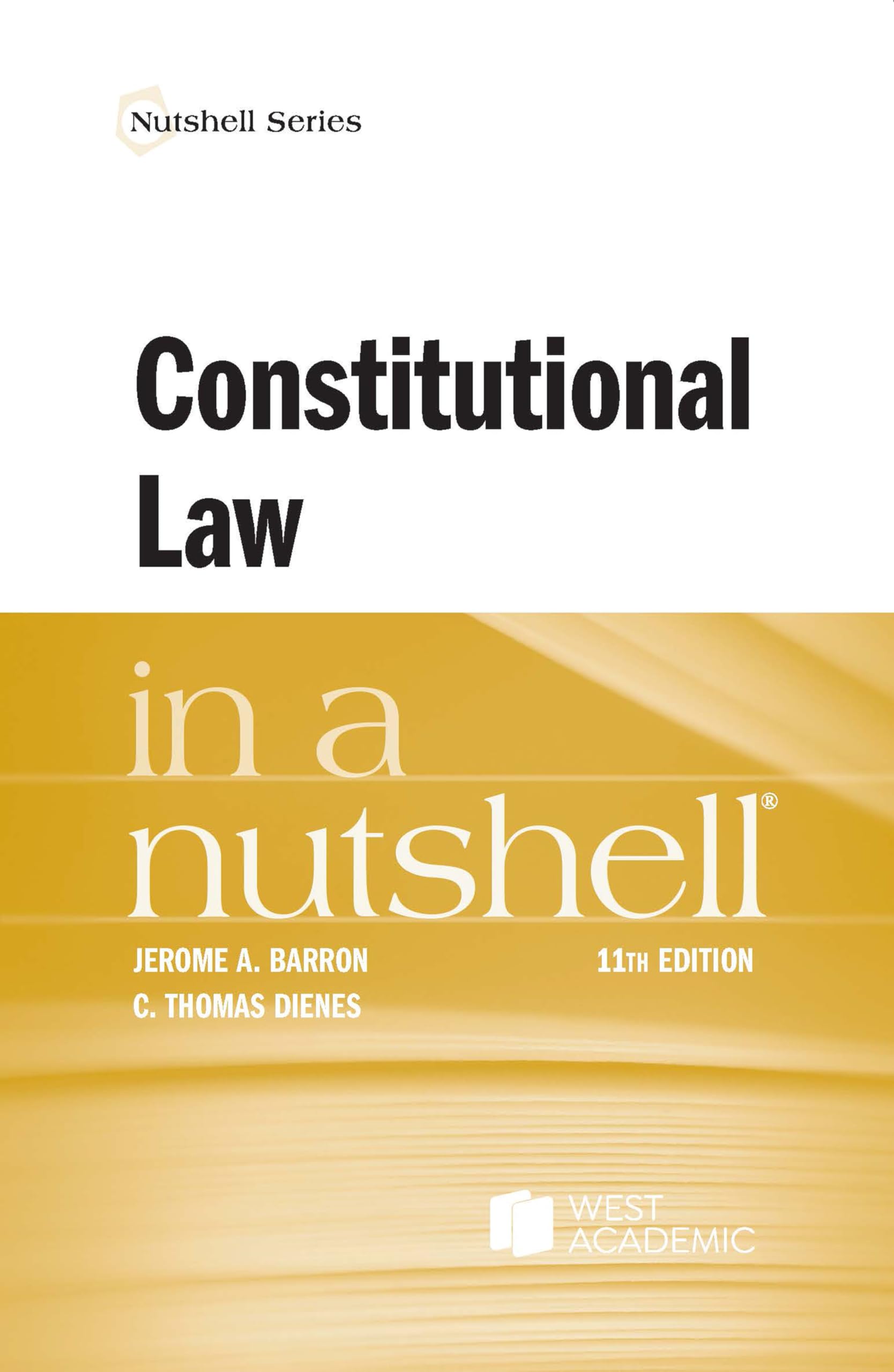 Cover of Constitutional Law in a Nutshell