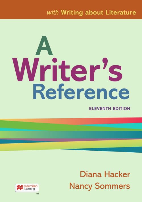 Cover of A Writer's Reference with Writing about Literature