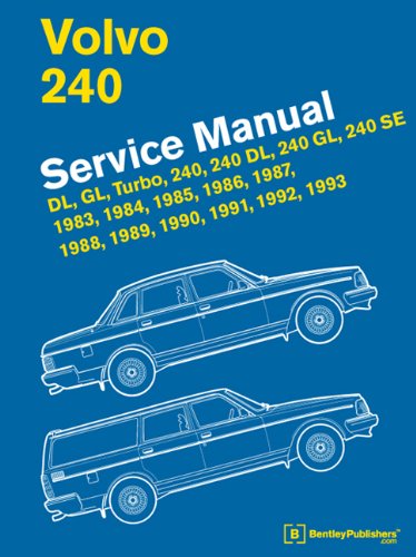 Cover of Volvo 240 Service Manual: 1983, 1984, 1985, 1986, 1987, 1988, 1989, 1990, 1991, 1992, 1993