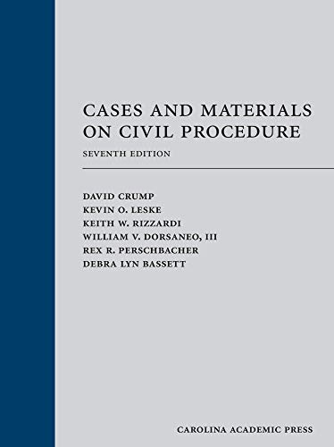 Cover of Cases and Materials on Civil Procedure
