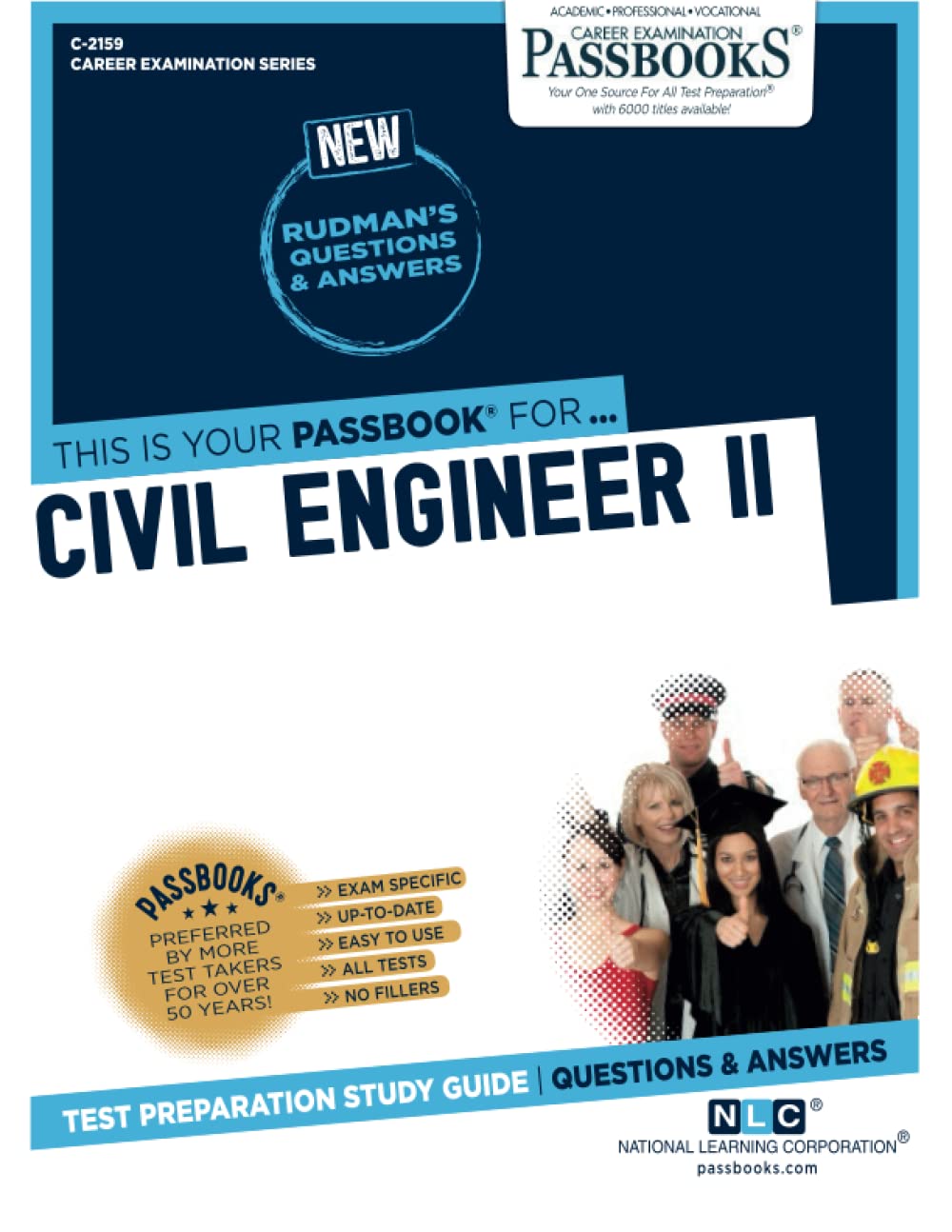 Cover of Civil Engineer II (C-2159): Passbooks Study Guide (Career Examination Series)