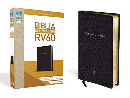 Cover of Rvr60, Biblia del Ministro, Ultrafina, Tamaño Manual, Leathersoft, Negro, Palabras de Jesús En Rojo (Revised)