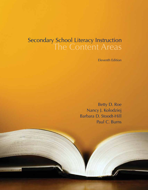 Cover of Secondary School Literacy Instruction: The Content Areas