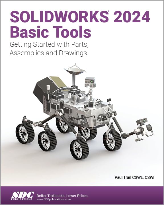 Cover of SOLIDWORKS 2024 Basic Tools: Getting Started with Parts, Assemblies and Drawings