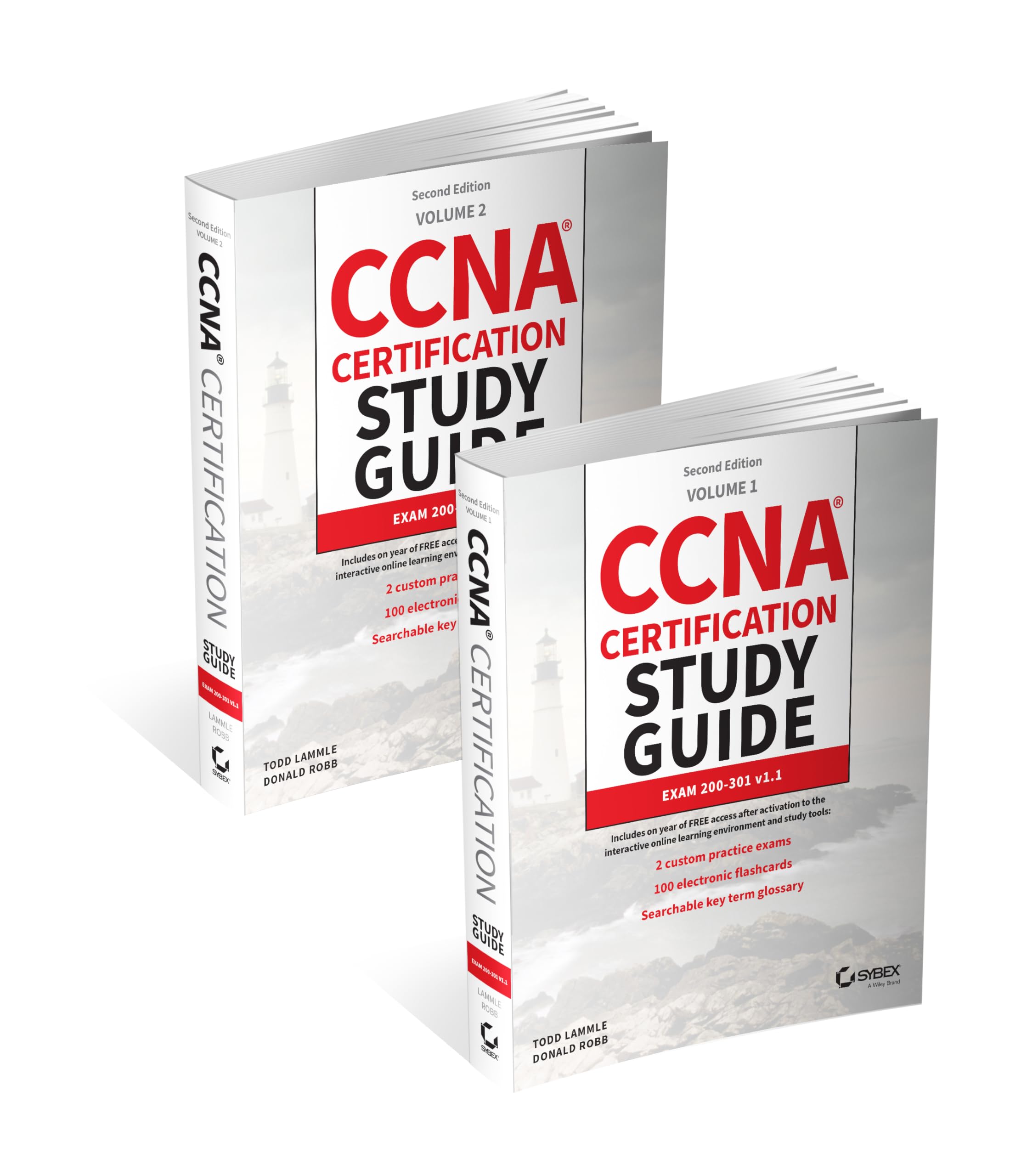 Cover of CCNA Certification Study Guide Volume 1 and Volume 2 Set: Exam 200-301 v1.1 (Sybex Study Guide)