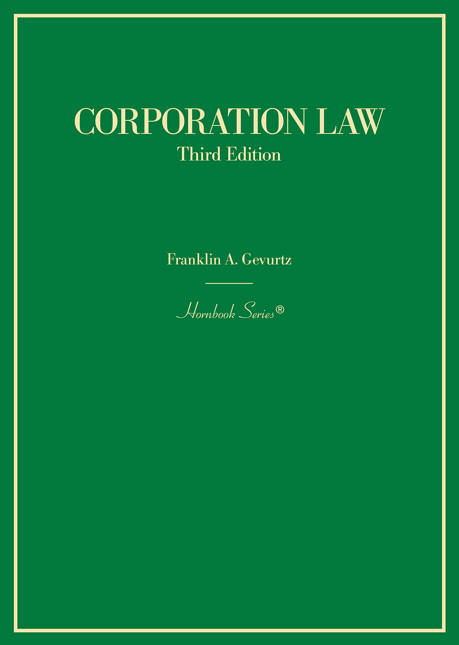 Cover of Corporation Law (Hornbooks)