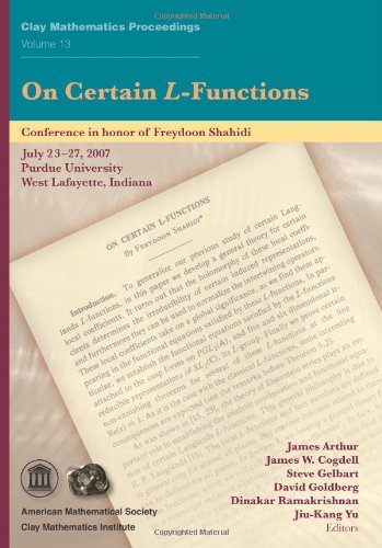 Cover of On Certain $-Functions (Clay Mathematics Proceedings)