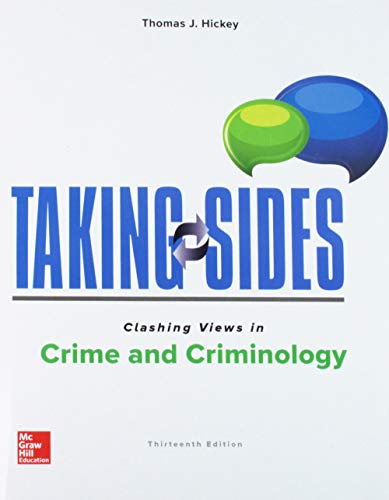 Cover of Taking Sides: Clashing Views in Crime and Criminology