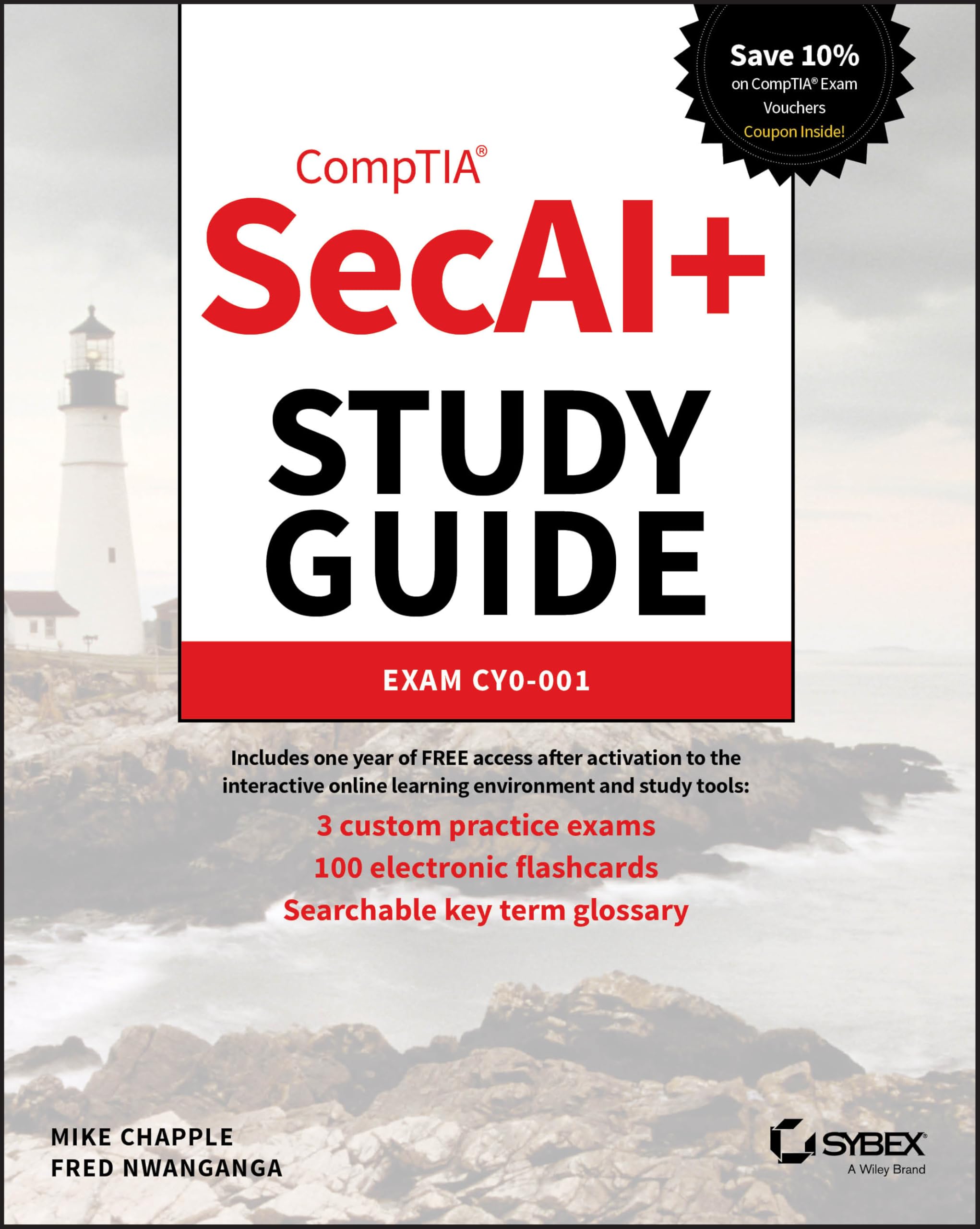 Cover of CompTIA SecAI+ Study Guide: Exam CY0-001 (Sybex Study Guide)