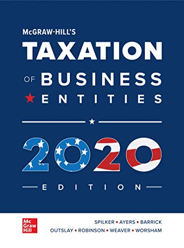 Cover of Loose Leaf for McGraw-Hill's Taxation of Business Entities 2020 Edition