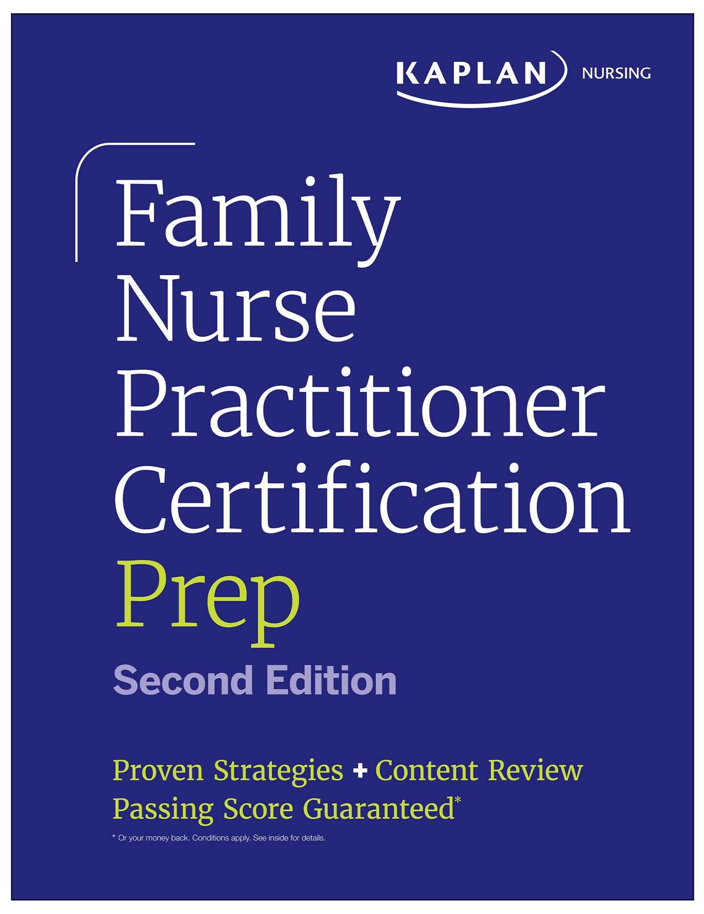 Cover of Family Nurse Practitioner Certification Prep with Case-Based Review and Diagnostic Practice for the AANP and ANCC Exams (Kaplan Test Prep): Proven Strategies + Content Review