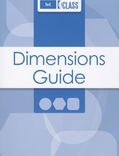 Cover of Classroom Assessment Scoring System (Class ) Dimensions Guide, Pre-K (Addresses.≪/A></B><br)