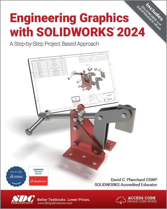 Cover of Engineering Graphics with SOLIDWORKS 2024: A Step-by-Step Project Based Approach