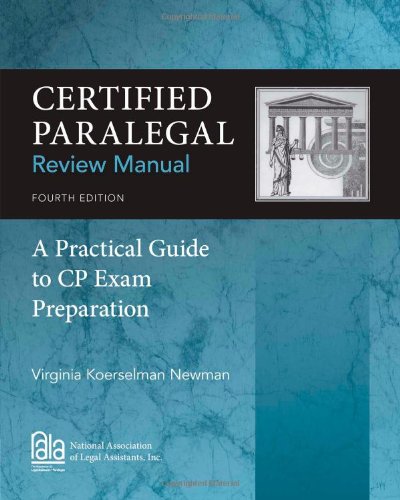 Cover of Certified Paralegal Review Manual: A Practical Guide to CP Exam Preparation