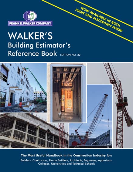 Cover of WALKER'S Building Estimator's Reference Book