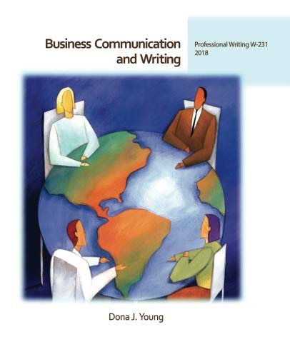 Cover of Business Communication and Writing: Indiana Universtiy Northwest W-231 2018
