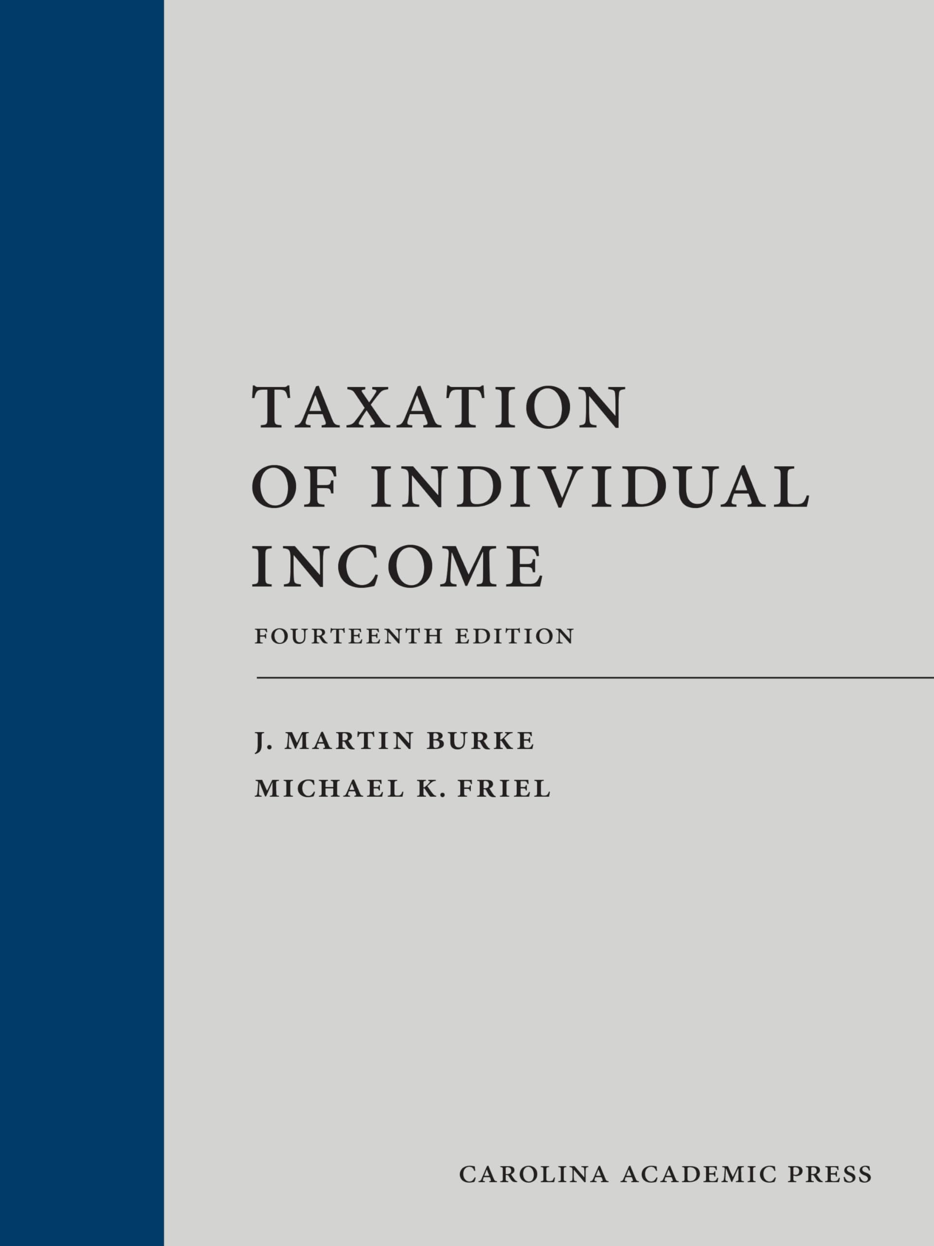 Cover of Taxation of Individual Income