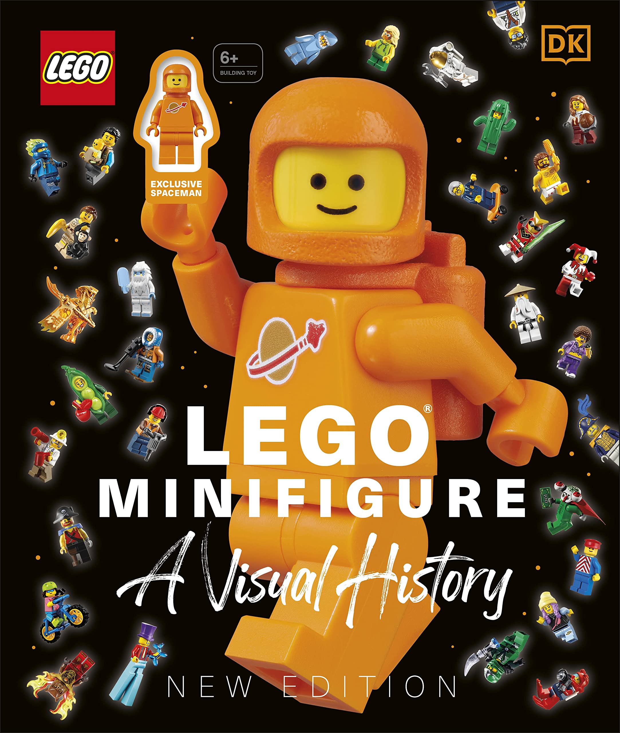 Cover of LEGO® Minifigure A Visual History New Edition: With LEGO Spaceman Minifigure!