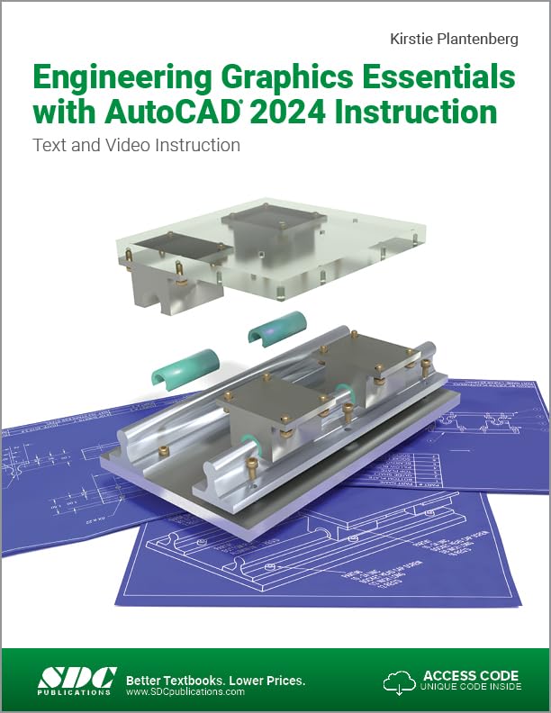 Cover of Engineering Graphics Essentials with AutoCAD 2024 Instruction: Text and Video Instruction