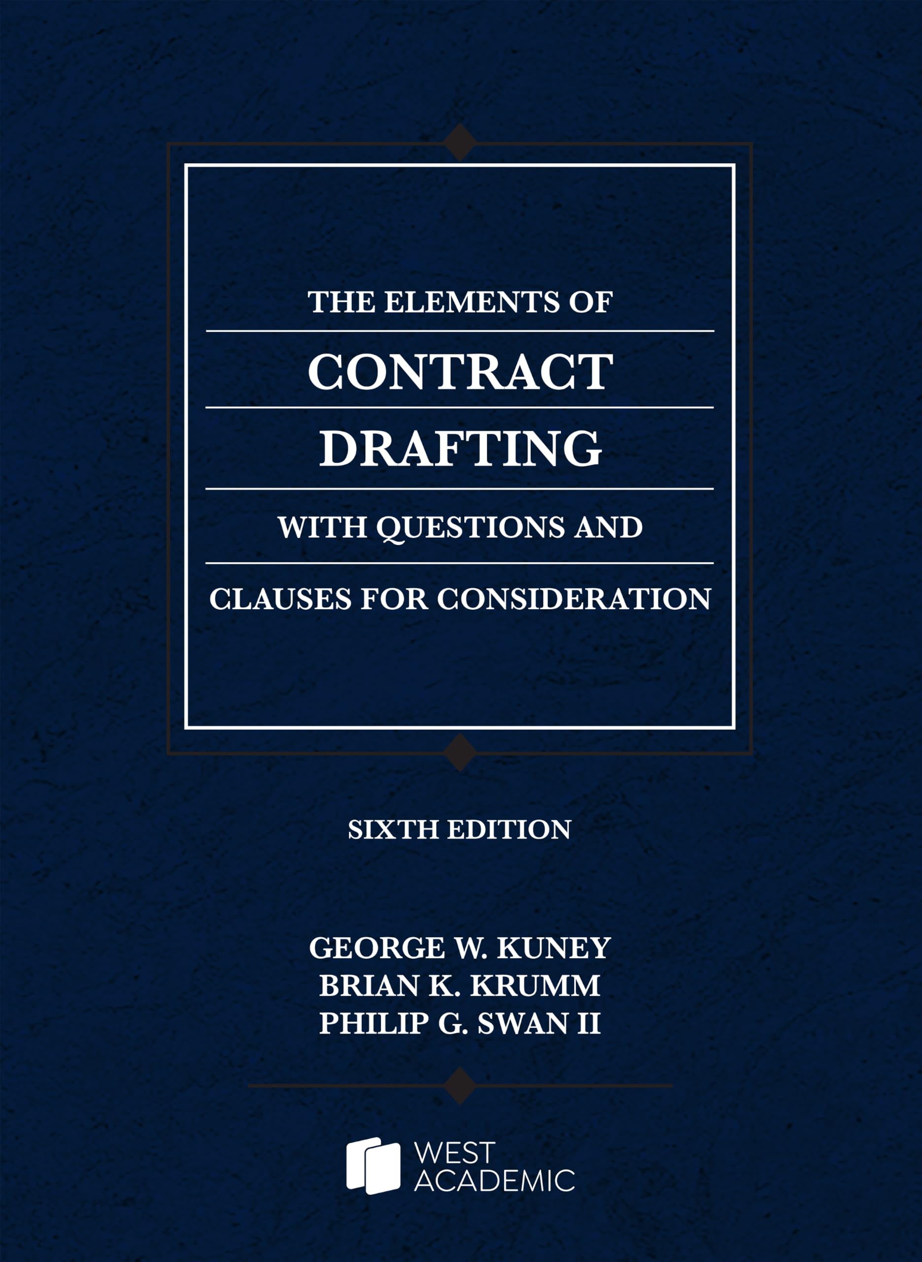 Cover of The Elements of Contract Drafting (Coursebook)