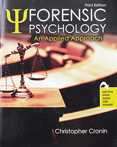 Cover of Forensic Psychology: An Applied Approach