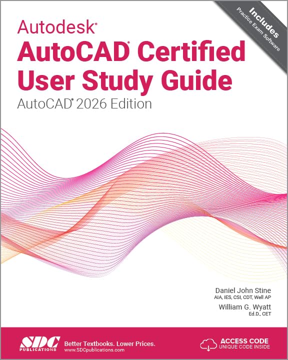 Cover of Autodesk AutoCAD Certified User Study Guide (AutoCAD 2026 Edition)